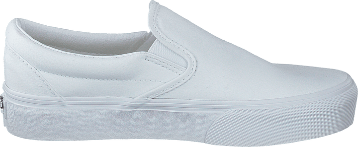 Baskets à plateforme classiques Ua Slip-on True White
