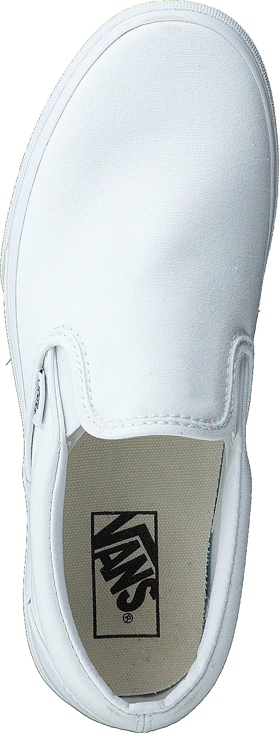 Baskets à plateforme classiques Ua Slip-on True White