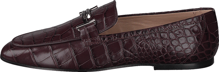 Gommini Double T Marron Imprimé Reptile