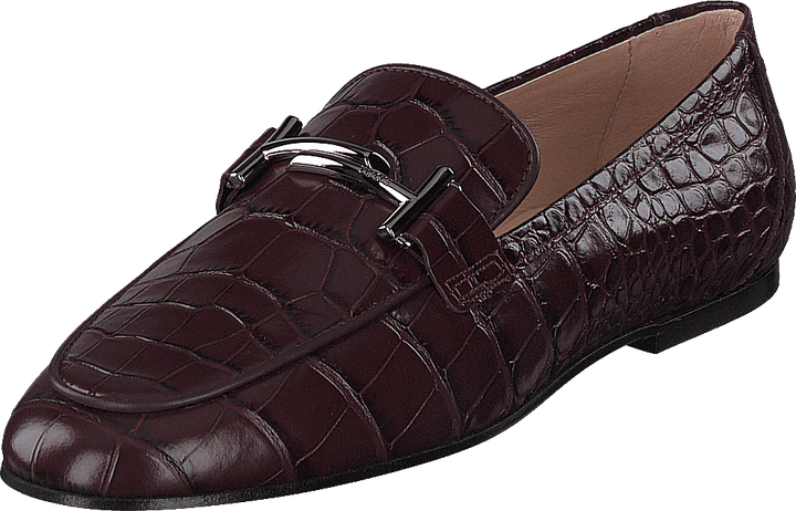 Gommini Double T Marron Imprimé Reptile