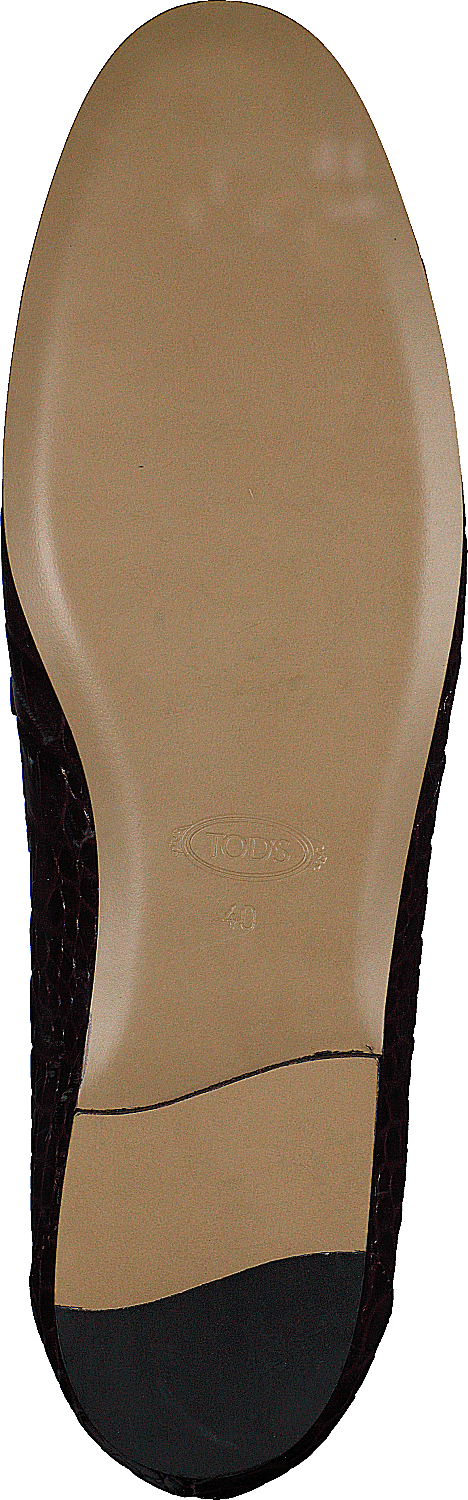 Gommini Double T Marron Imprimé Reptile