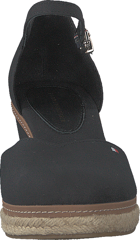 Basic Closed Toe Mid Wedge Black Bds