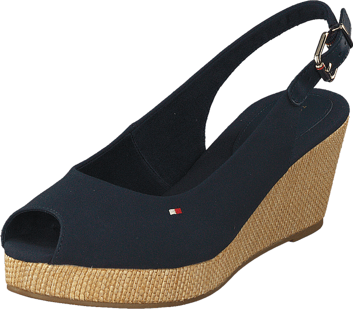 Iconic Elba Sling Back Wedge Desert Sky Dw5