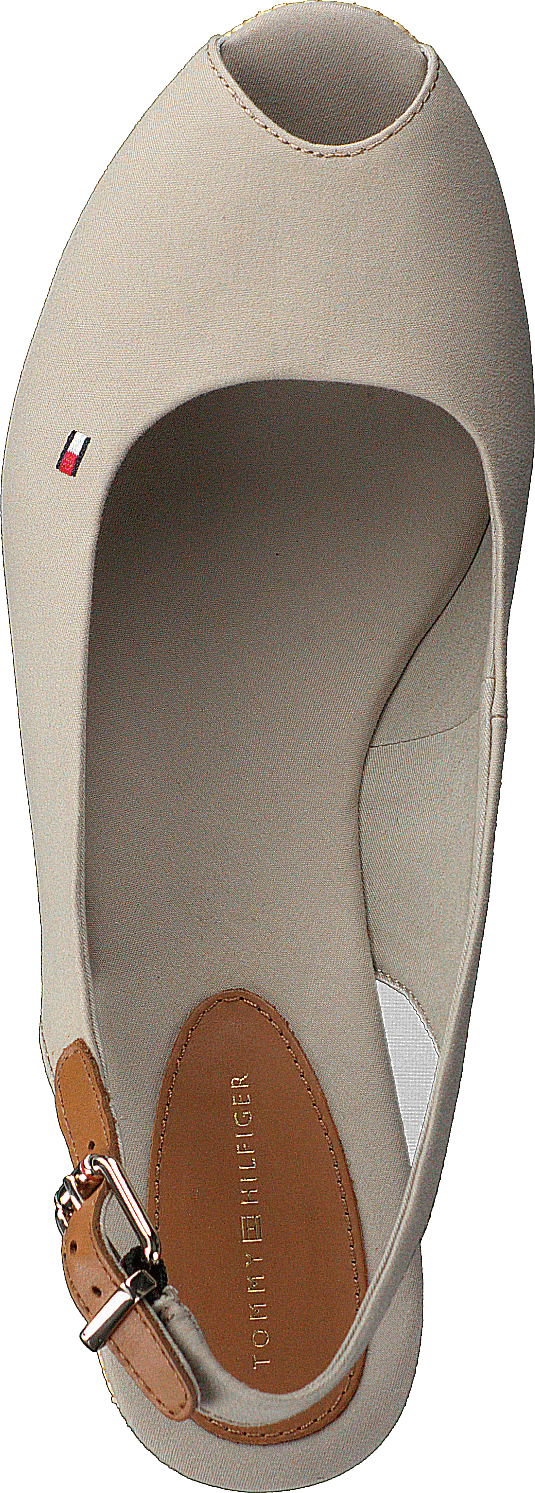 Iconic Elba Sling Back Wedge Stone Aep