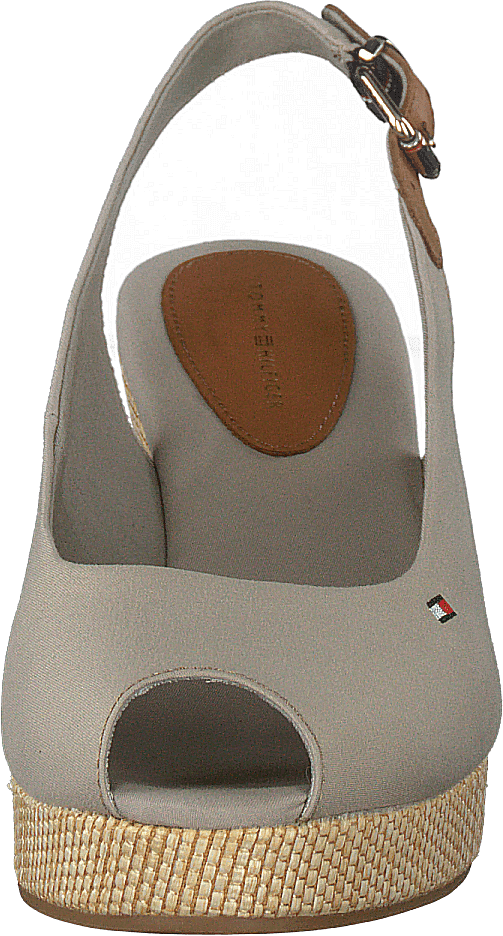 Iconic Elba Sling Back Wedge Stone Aep