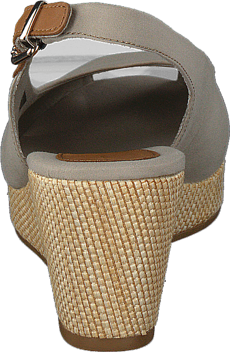 Iconic Elba Sling Back Wedge Stone Aep