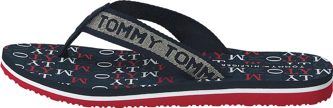 Tommy Metallic Flat Beach Sand Rwb 0kp