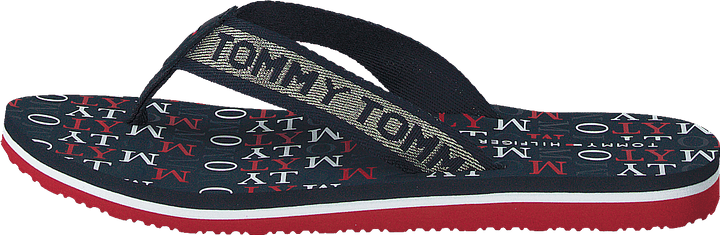 Tommy Metallic Flat Beach Sand Rwb 0kp