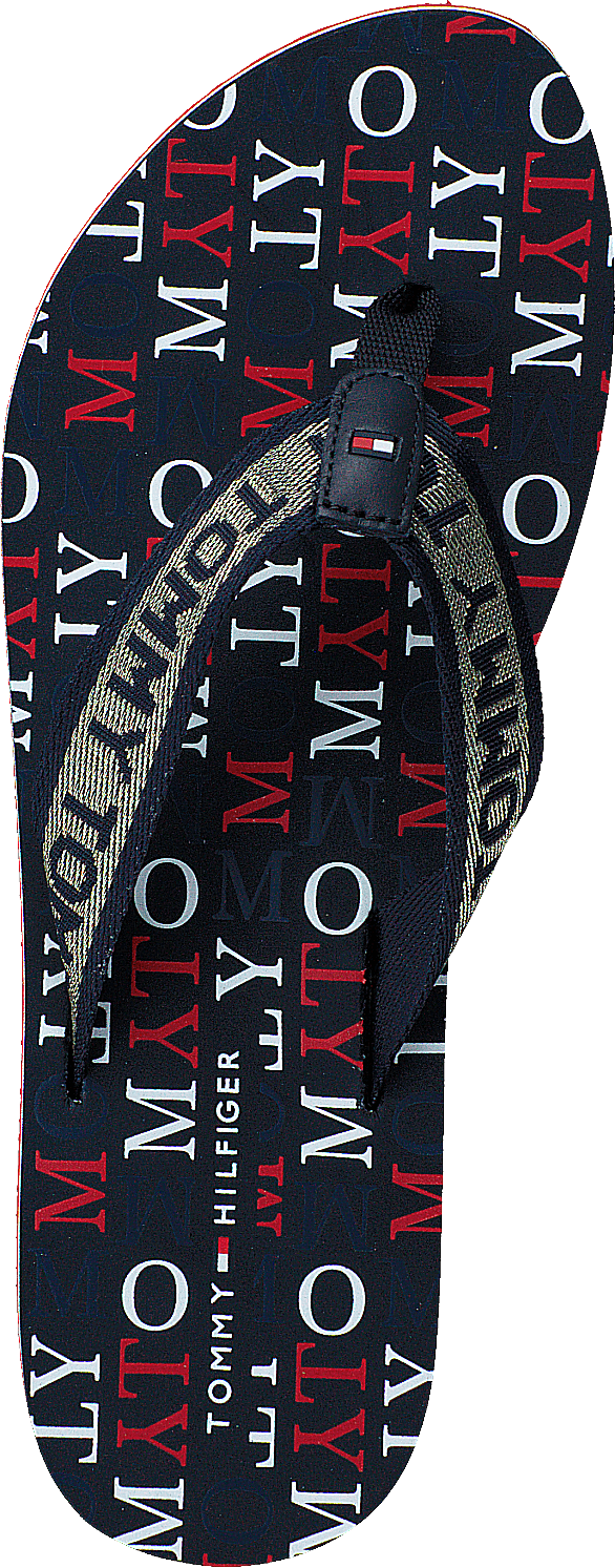 Tommy Metallic Flat Beach Sand Rwb 0kp
