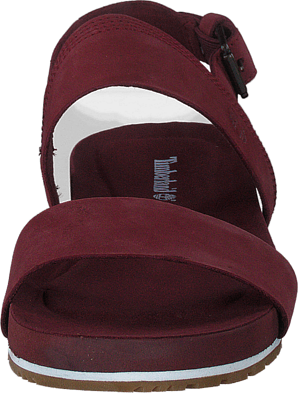 Malibu Waves 2 Band Sandal Burgundy