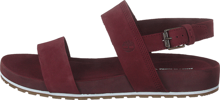 Malibu Waves 2 Band Sandal Burgundy