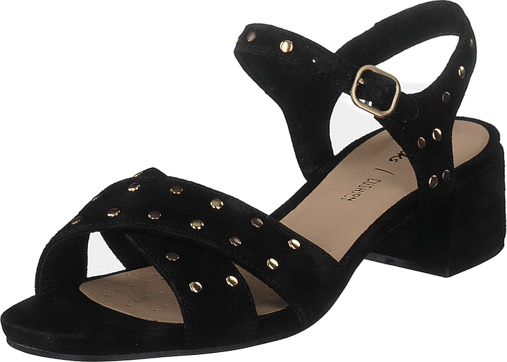 Sheer35 Strap Black Suede Studded