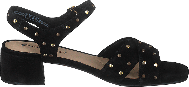 Sheer35 Strap Black Suede Studded