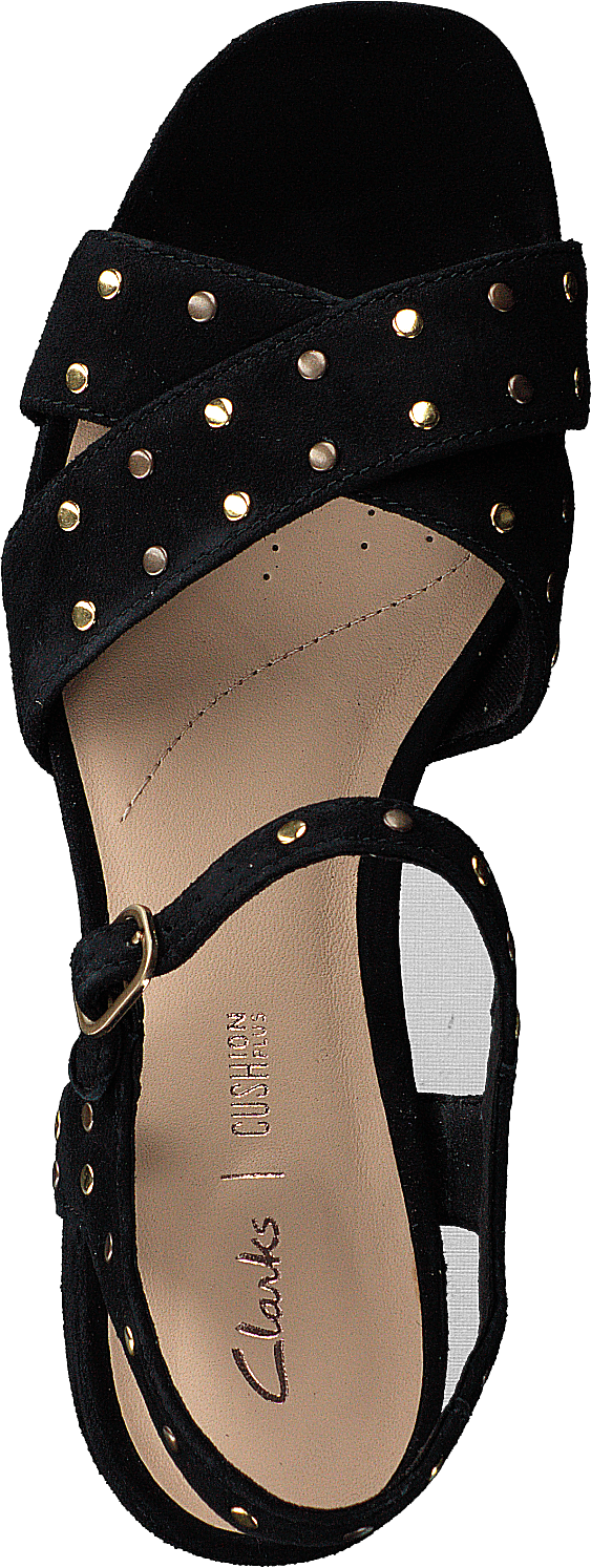 Sheer35 Strap Black Suede Studded
