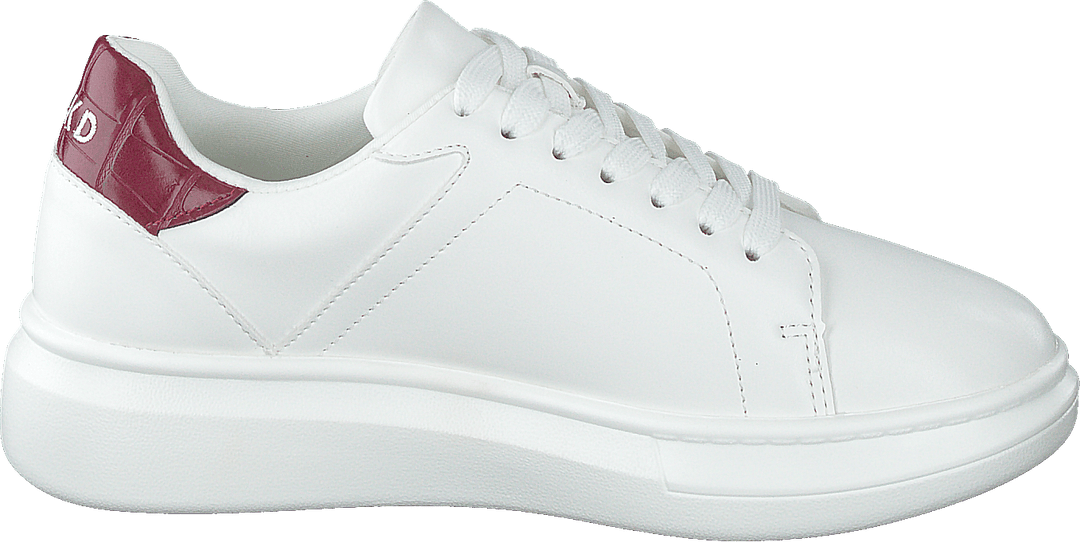 Kurvige Plateau-Turnschuhe Weiß