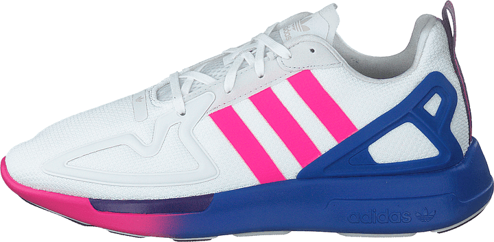 Zx 2k Flux W Crystal White/shock Pink/blue