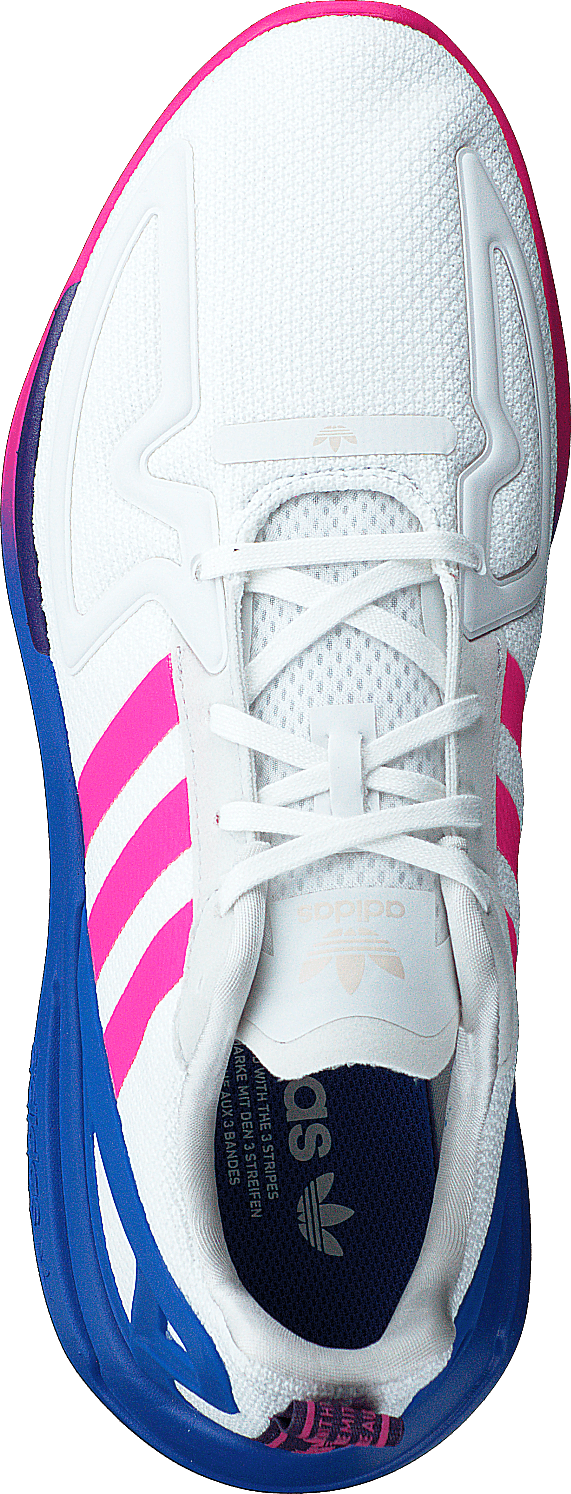 Zx 2k Flux W Crystal White/shock Pink/blue
