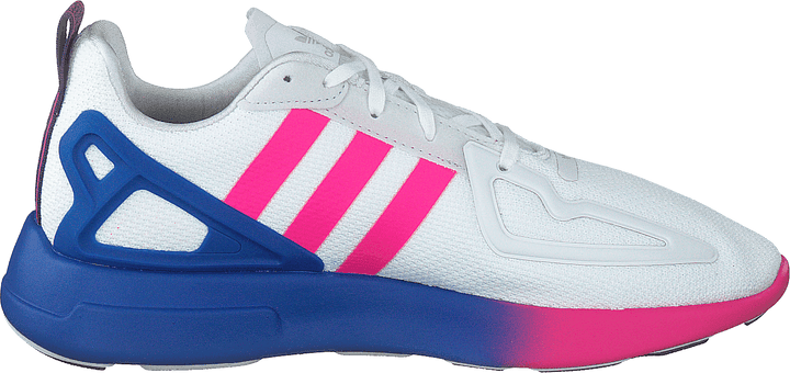 Zx 2k Flux W Crystal White/shock Pink/blue