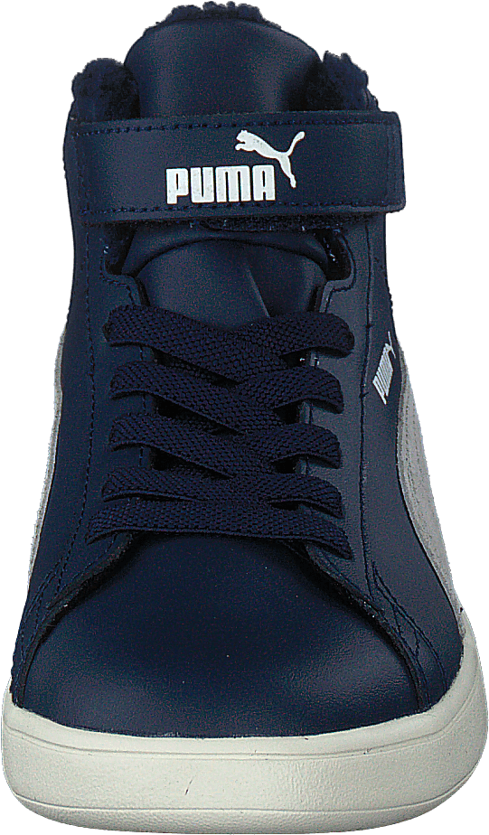Puma Smash V2 Mid L Fell V Ps Peacoat-Grau Violett