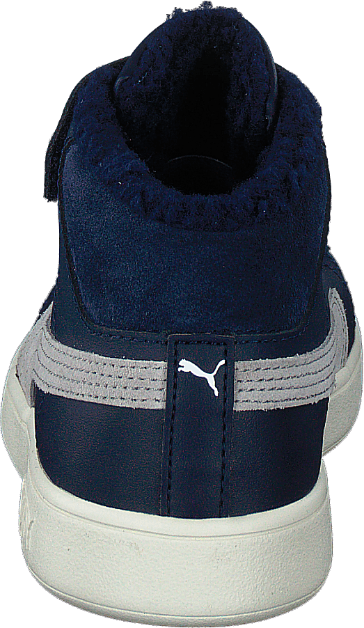Puma Smash V2 Mid L Fell V Ps Peacoat-Grau Violett