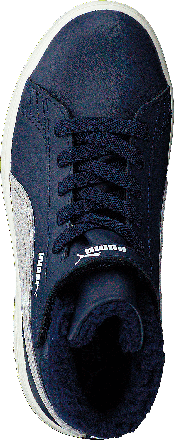Puma Smash V2 Mid L Fell V Ps Peacoat-Grau Violett