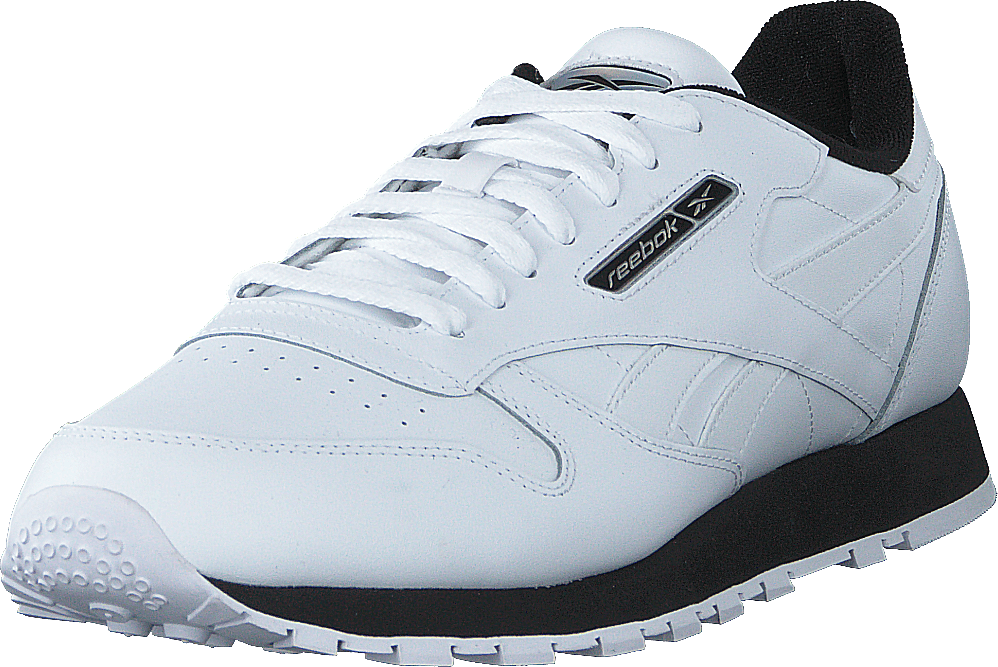 Cl Leather Mu White/black/silvmt