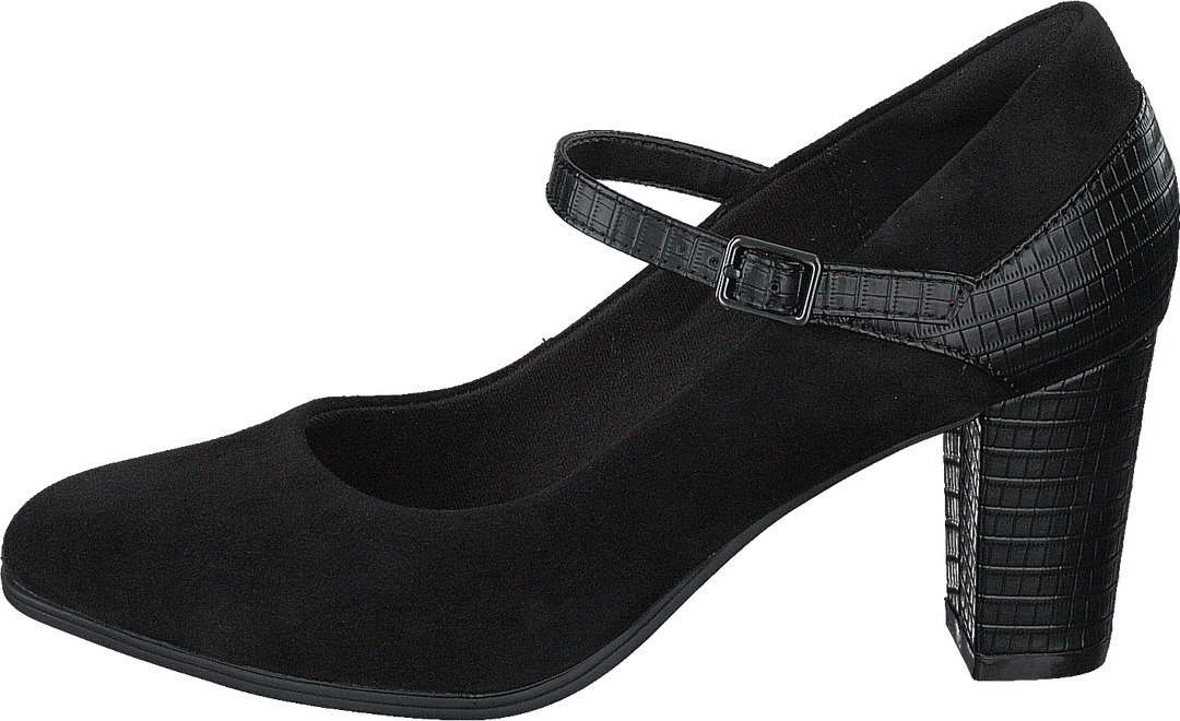 Alayna Shine Black Suede / Synthetic Combi