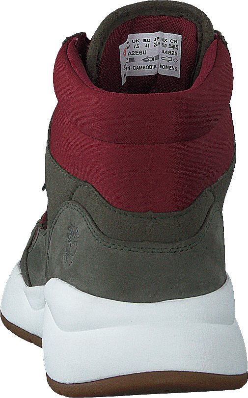 Boroughs F/l Mid Wp Dark Green Nubuck