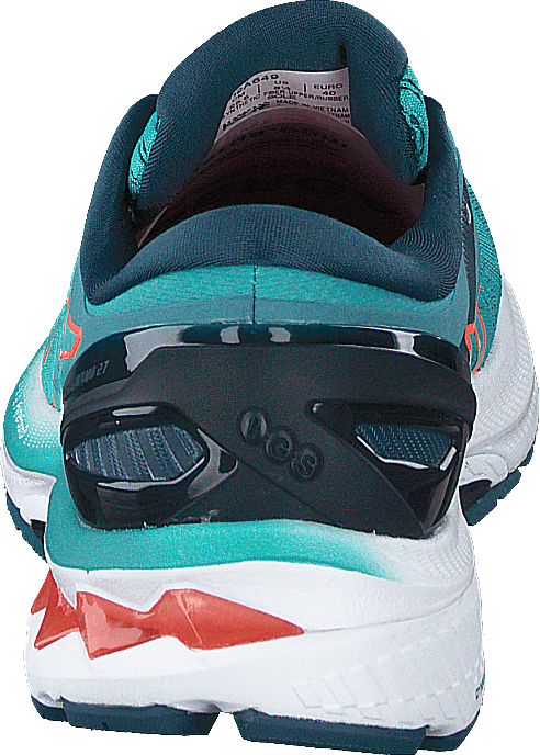 Gel-kayano 27 Techno Cyan/sunrise Red