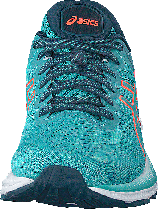 Gel-kayano 27 Techno Cyan/sunrise Red