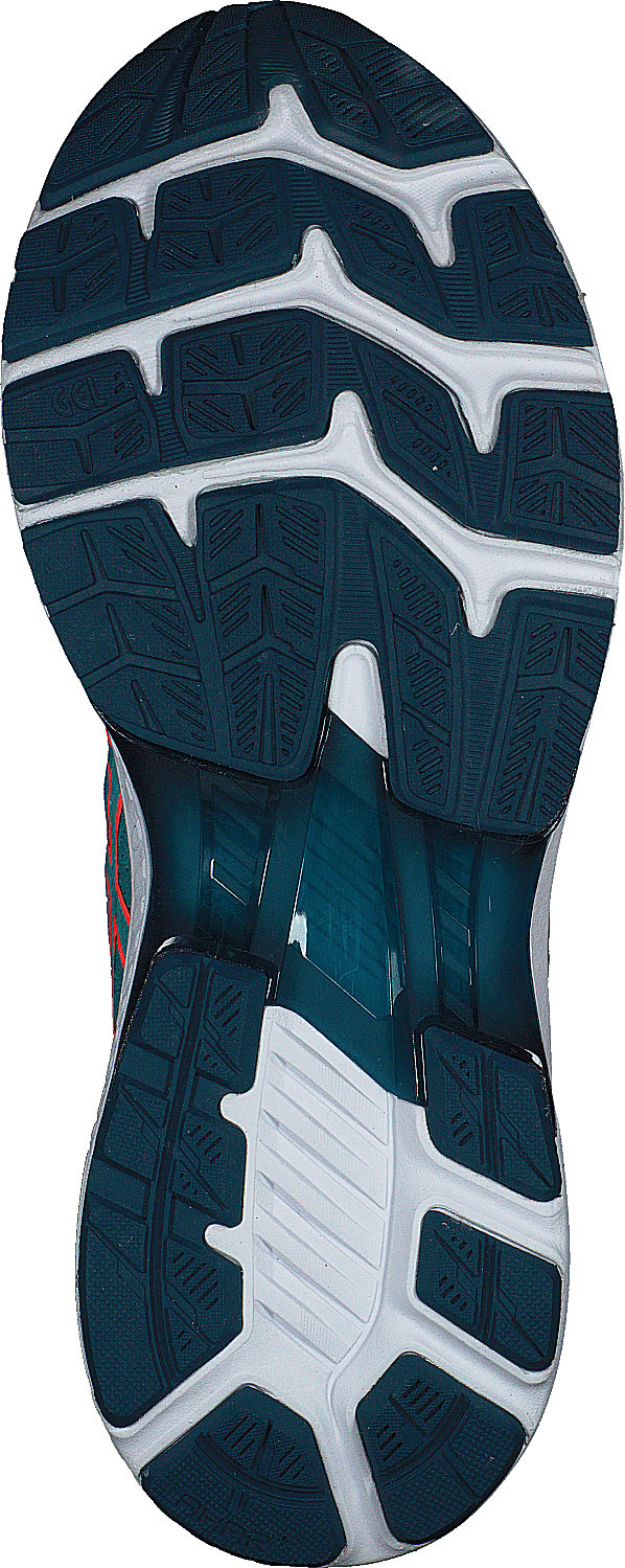 Gel-kayano 27 Techno Cyan/sunrise Red