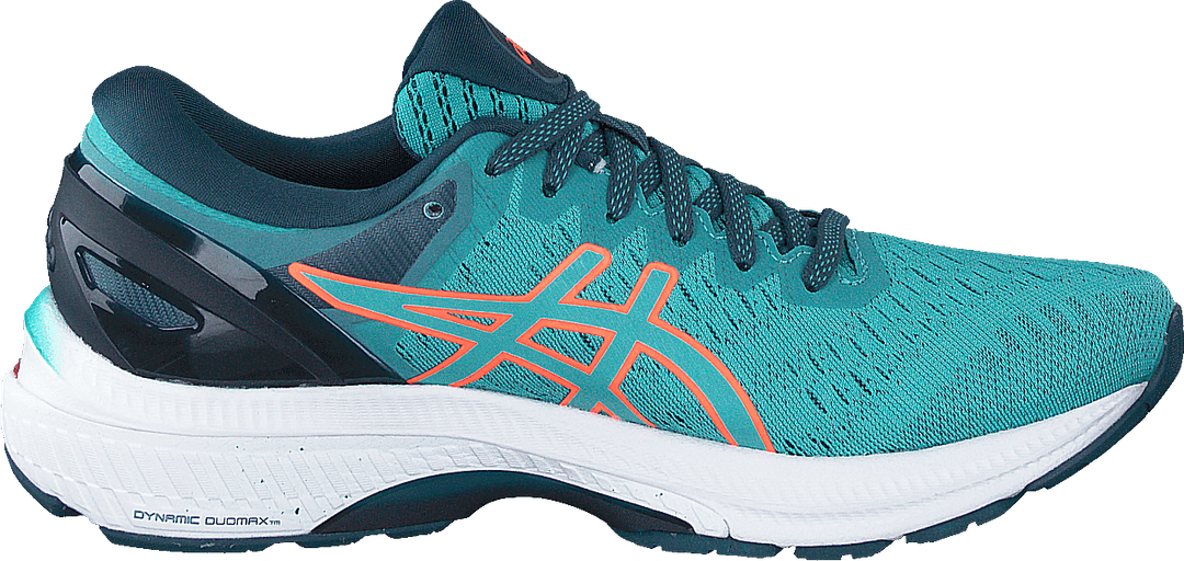 Gel-kayano 27 Techno Cyan/sunrise Red