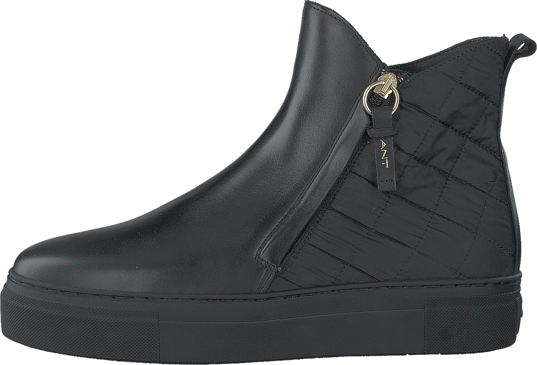 Vanna Mid Zip Stiefel Schwarz