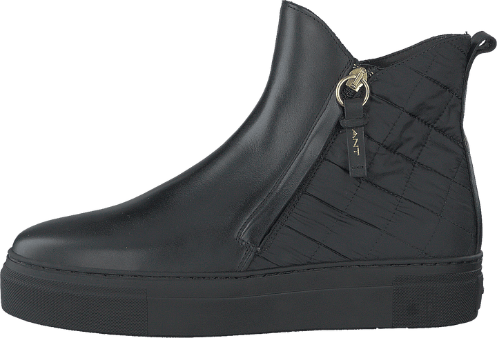 Vanna Mid Zip Stiefel Schwarz