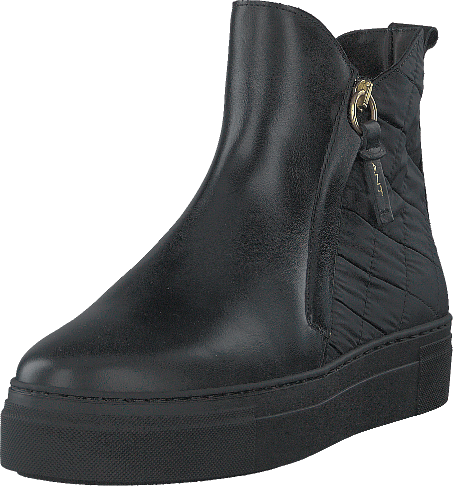 Vanna Mid Zip Stiefel Schwarz