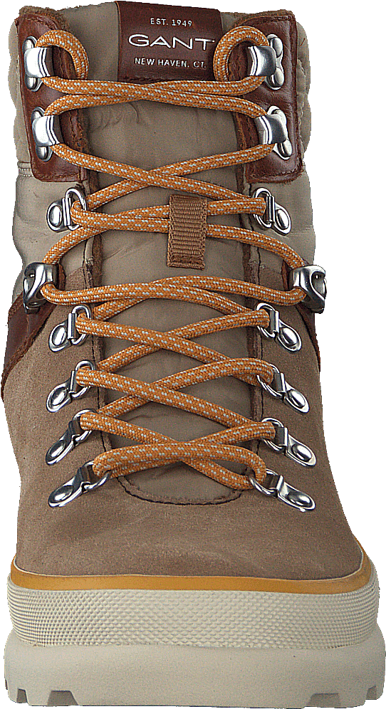 Botte Kaari Mid Lace Kaki Chaud