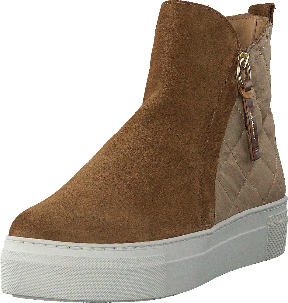 Vanna Mid Zip Boot Warm Khaki