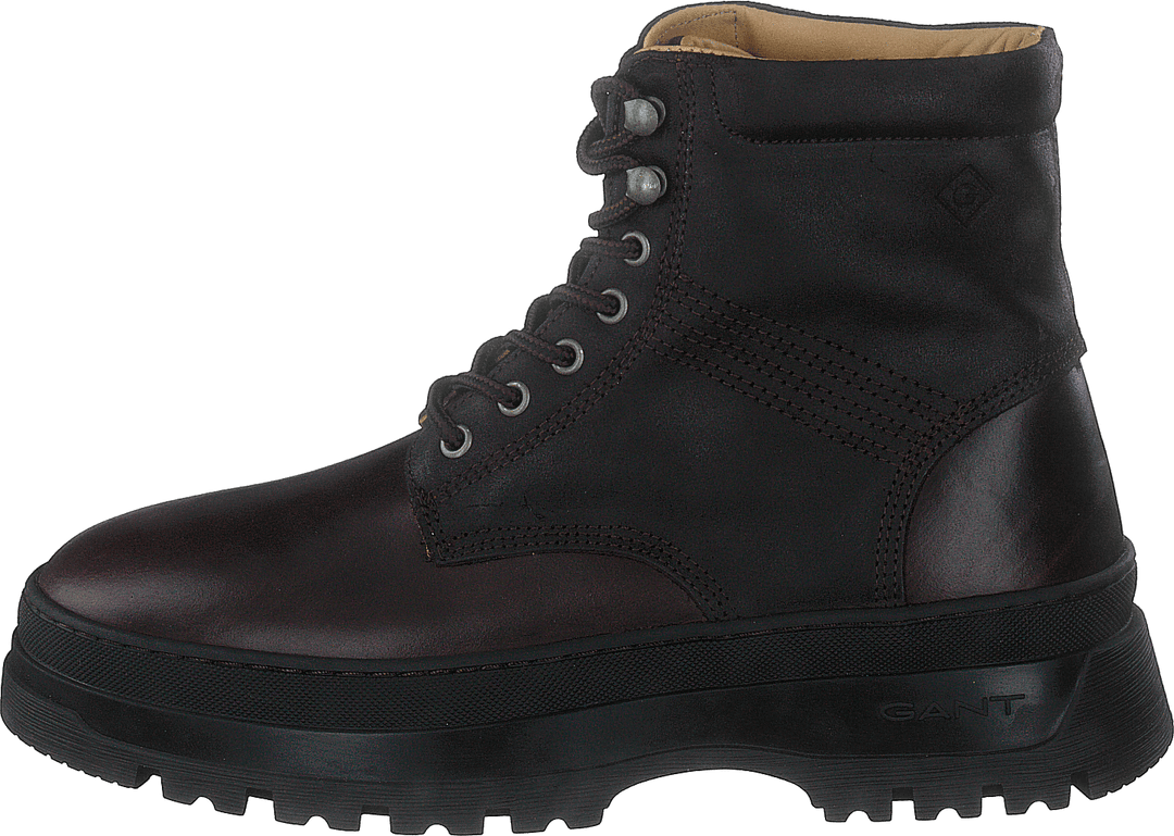 St Grip Mid Lace Boot Dark Brown