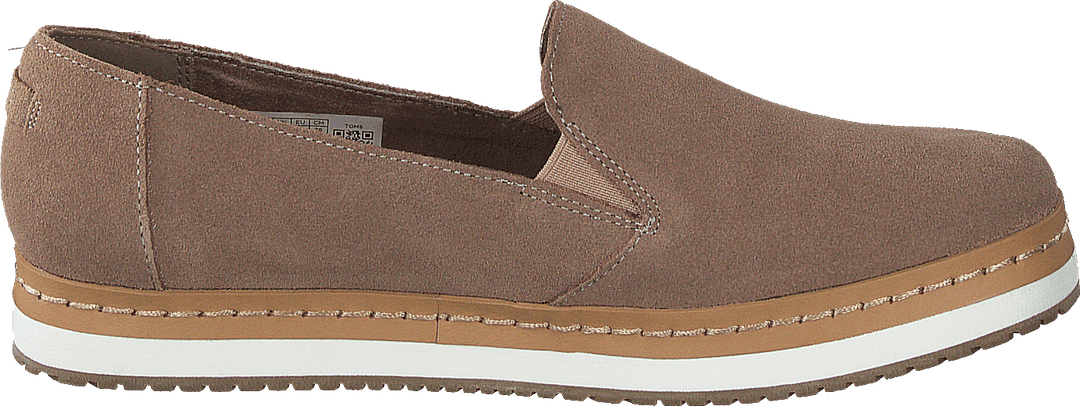 Palma Leather Wrap Taupe Grey Suede