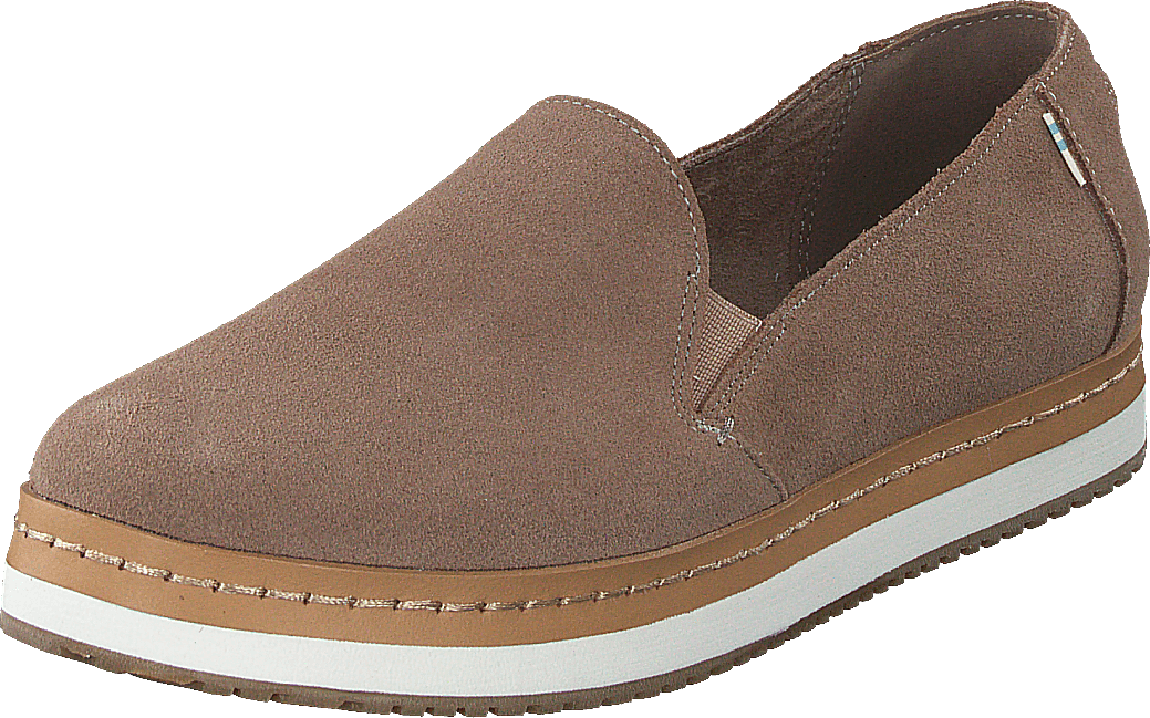 Palma Leather Wrap Taupe Grey Suede