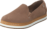 Palma Leather Wrap Taupe Grey Suede