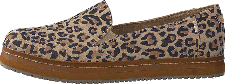 Palma Wrap Desert i skinn og semsket skinn med leopardmønster