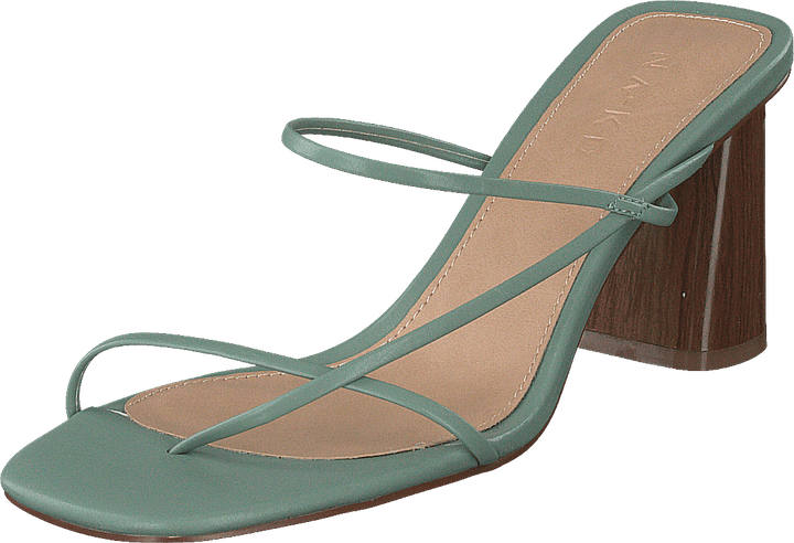 Hieno Strappy Block Heel pastelli vihreä