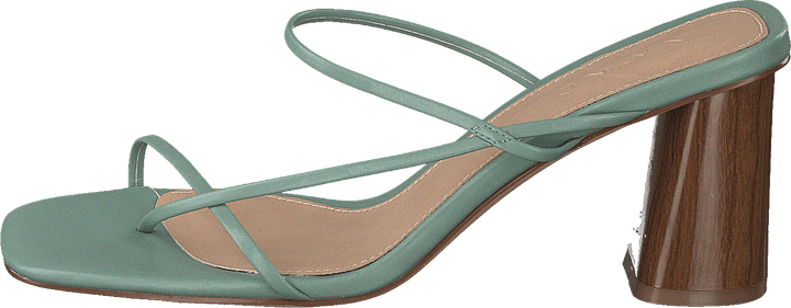 Hieno Strappy Block Heel pastelli vihreä