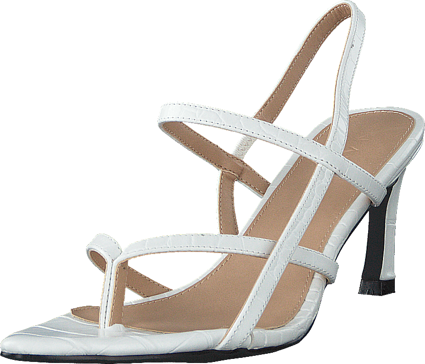 Flippi Riemchen Heels Offwhite