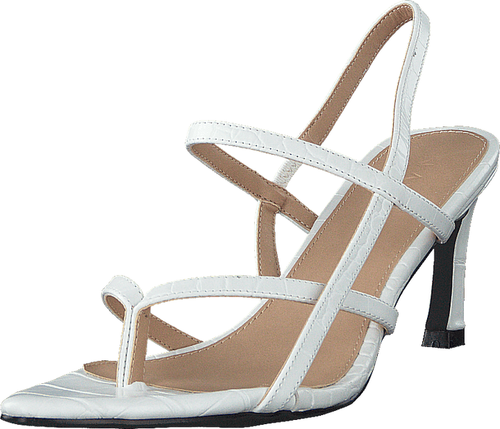 Flippi Riemchen Heels Offwhite