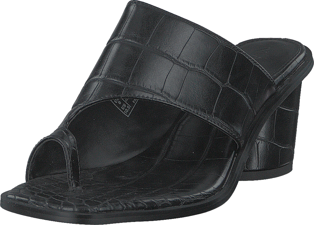 Toe Ring Mules Black