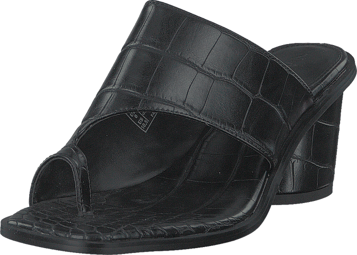 Toe Ring Mules Black