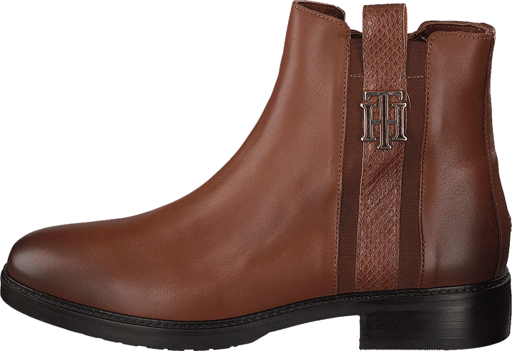 Th Interlock Leather Flat Boot Brown