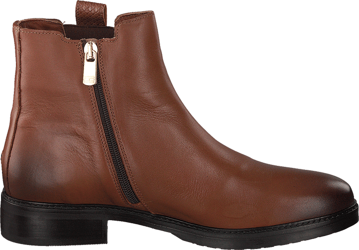 Th Interlock Leather Flat Boot Brown